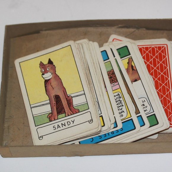 Vintage 1935 Little Orphan Annie Rummy Game 35 Cards - Picture 2 of 3